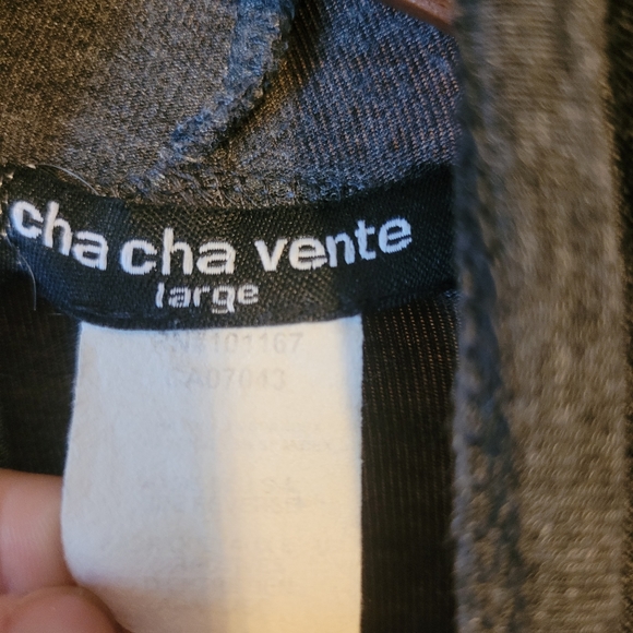 Cha Cha Vente Grey Strechty Flowy Cardigan - Picture 3 of 3